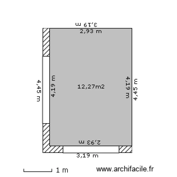 projet veranda en b&acirc;ti. Plan de 