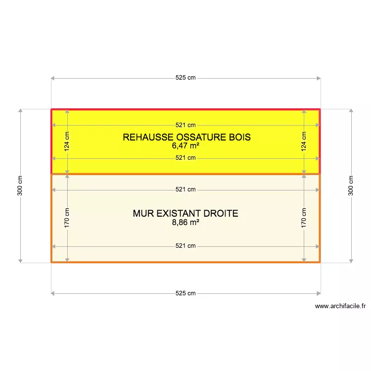MOUVAUX MUR DE DROITE. Plan de 