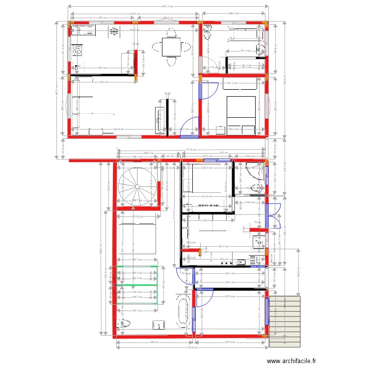 momo aménagement corrigé. Plan de 0 pièce et 0 m2