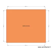 Salle de loisirs coupe