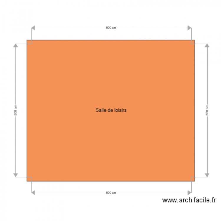 Salle de loisirs coupe. Plan de 0 pièce et 0 m2