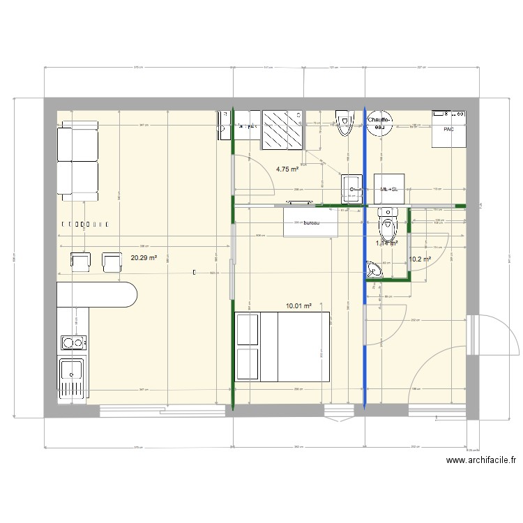 rdc 1 et entrée 5 dec 2. Plan de 0 pièce et 0 m2