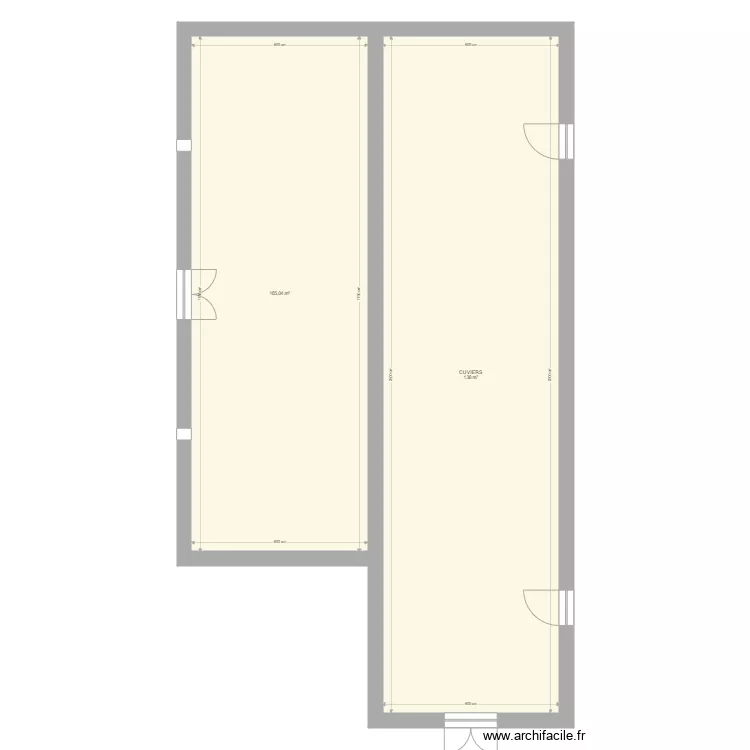 JOVILLE d&eacute;pendances jardin. Plan de 