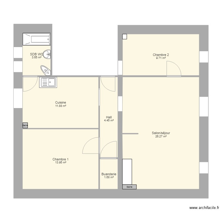 Appartement Patrice GARACHON. Plan de 0 pièce et 0 m2