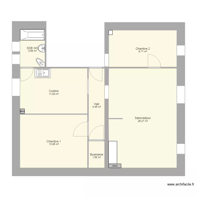 Appartement Patrice GARACHON. Plan de Appartement Patrice GARACHON. Plan de