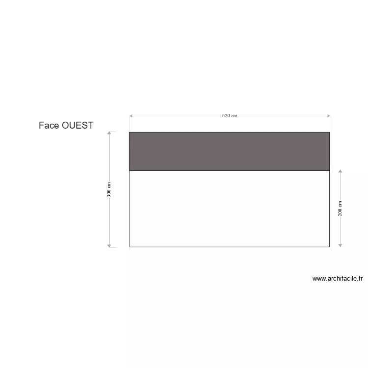face ouest1. Plan de 
