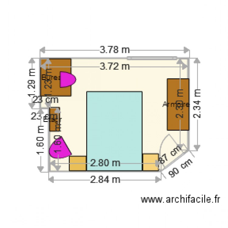 CHAMBRE ETAGE 30 03 2015. Plan de 0 pièce et 0 m2