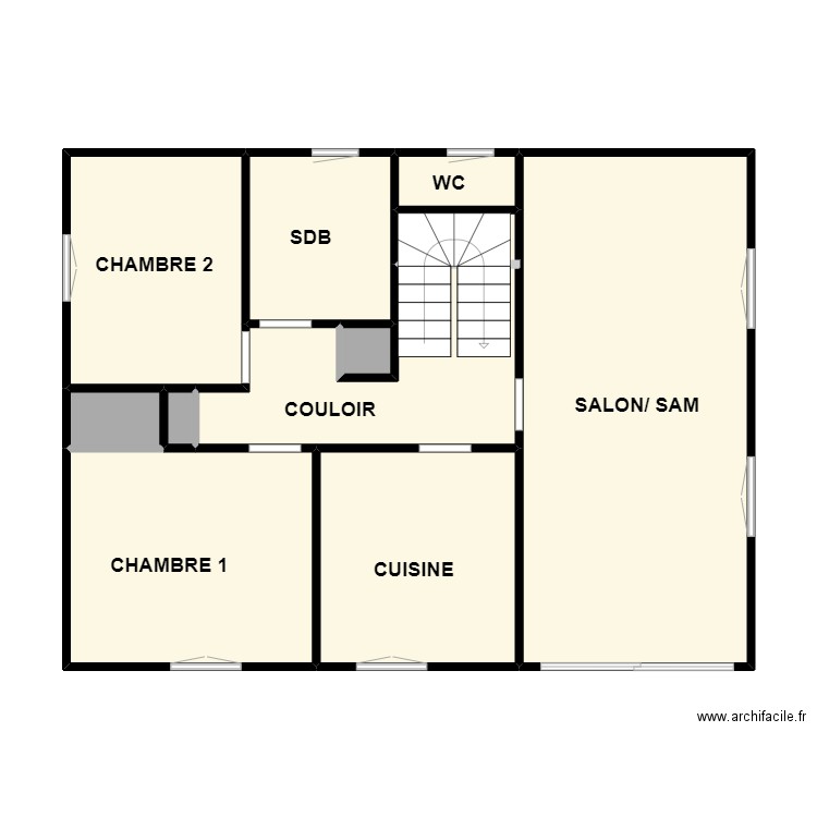 GILLET 1ER. Plan de 10 pièces et 75 m2