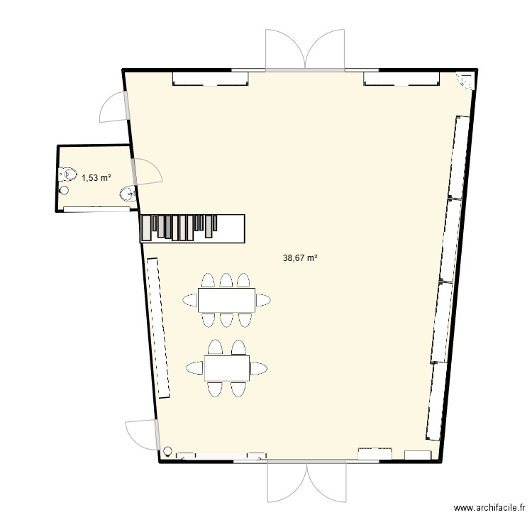 Plan ecole. Plan de 0 pièce et 0 m2