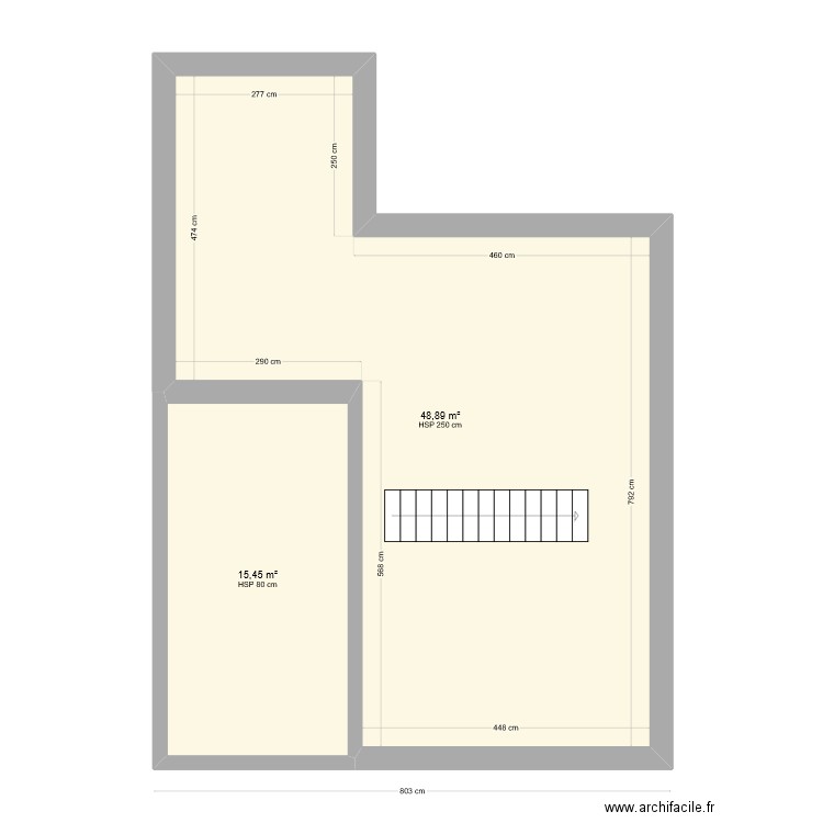 PLAN MAISON SUITE 2. Plan de 2 pièces et 64 m2