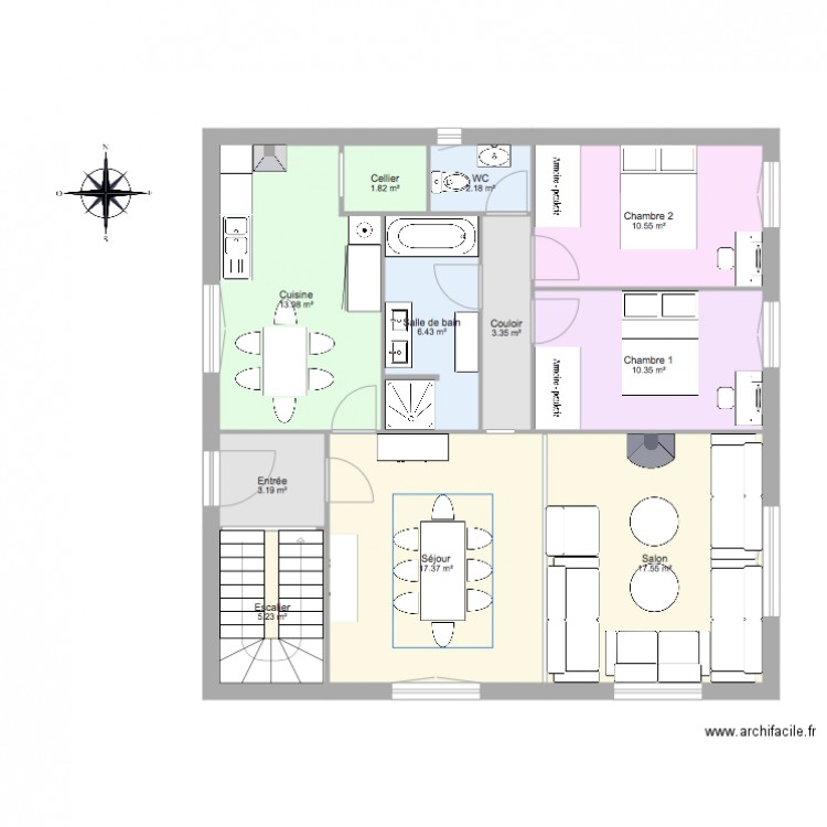 Plan Maison Tahar Souk. Plan de 0 pièce et 0 m2