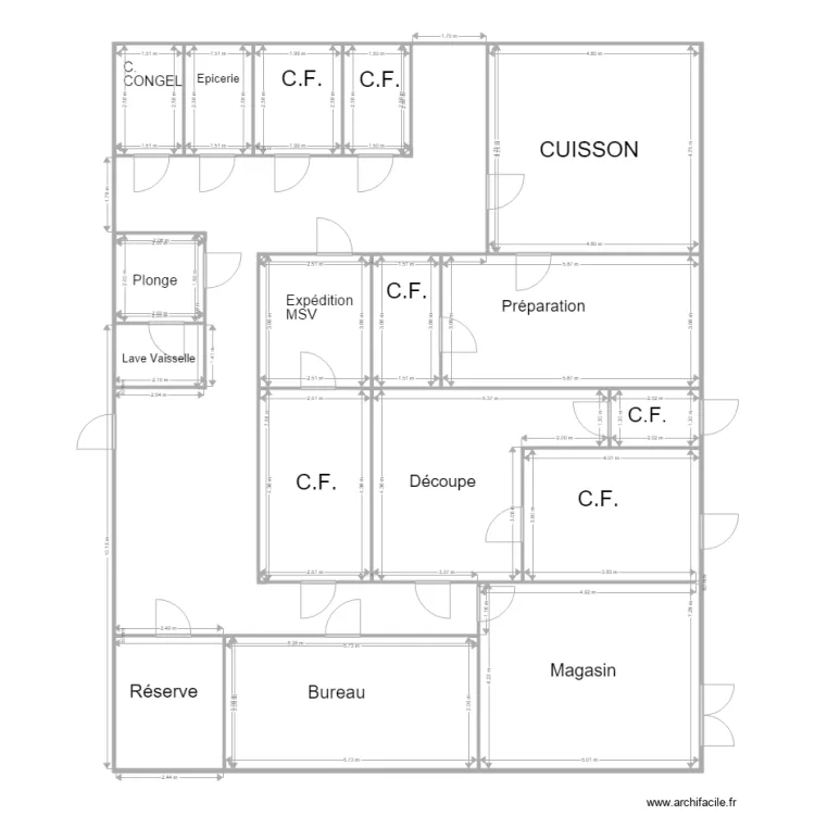 atelier decoupe . Plan de 