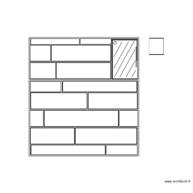 SDB. Plan de 0 pièce et 0 m2