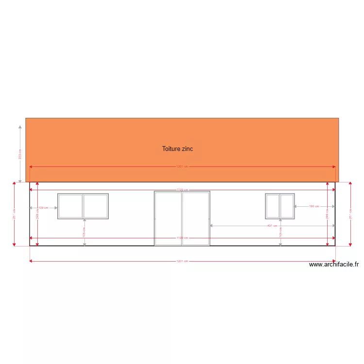 facade ouest22. Plan de facade ouest22. Plan de