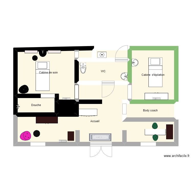 Institut. Plan de 0 pièce et 0 m2