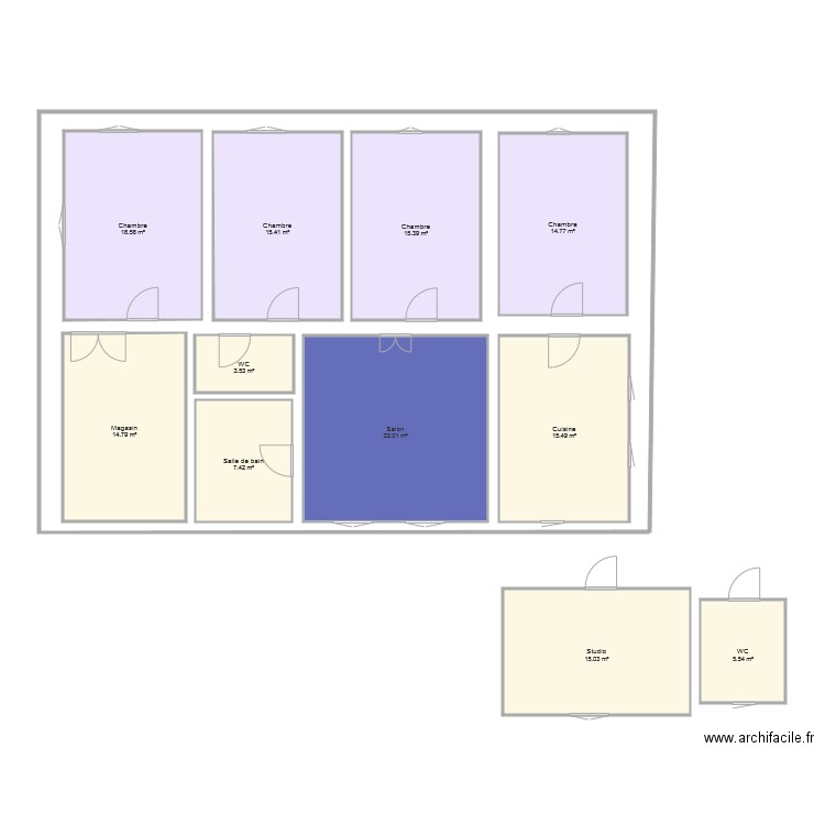 Tanti RDC. Plan de 0 pièce et 0 m2