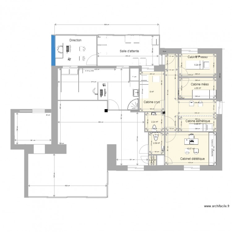 DIETETIC ET ESTHETIC. Plan de 0 pièce et 0 m2