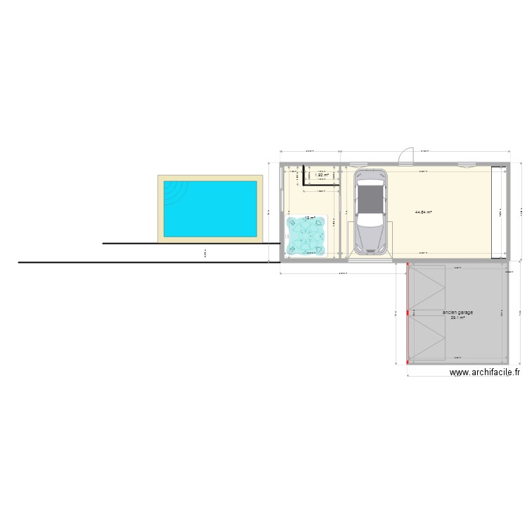 garage2. Plan de 0 pièce et 0 m2