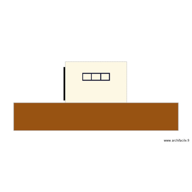 coté. Plan de 0 pièce et 0 m2
