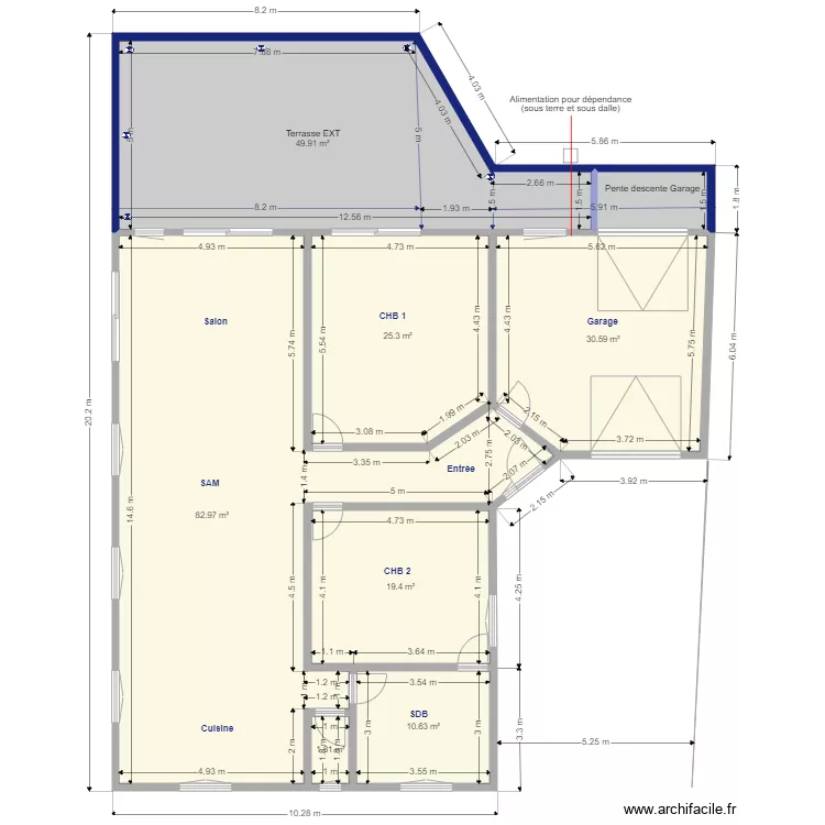 Plan de Masse MAJ TERASSE AOUT 2021. Plan de 