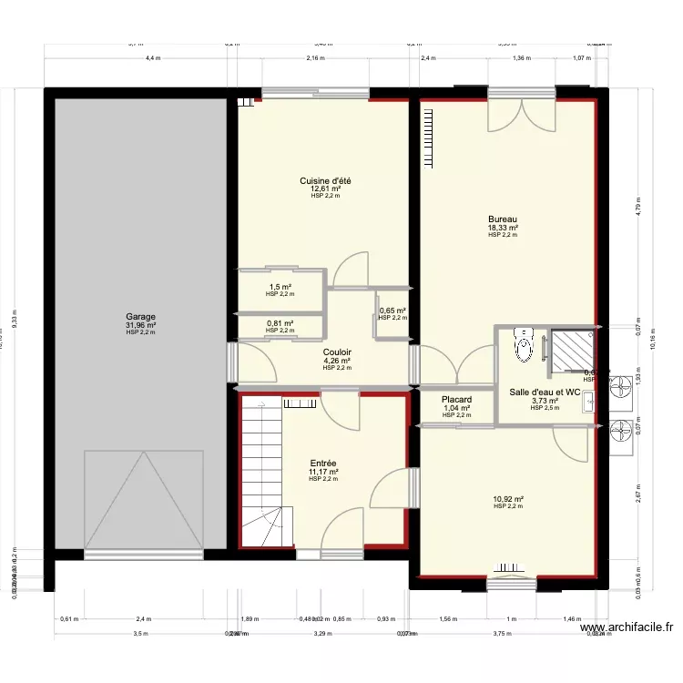 Ma maison RdC. Plan de 12 Pièces et 97 m² Ma maison RdC. Plan de 12 Pièces et 97 m²