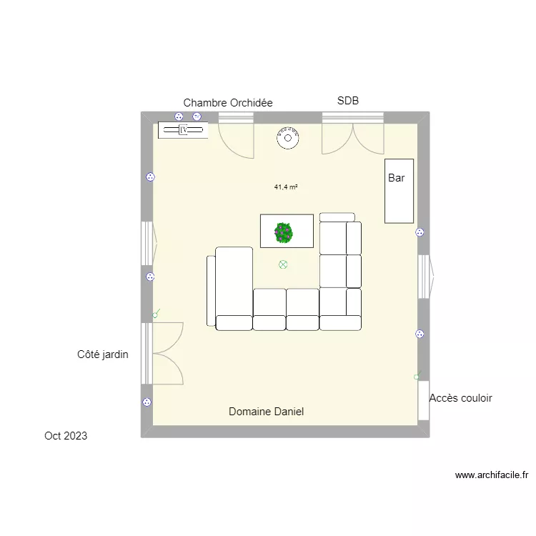 Domaine Daniel . Plan de 