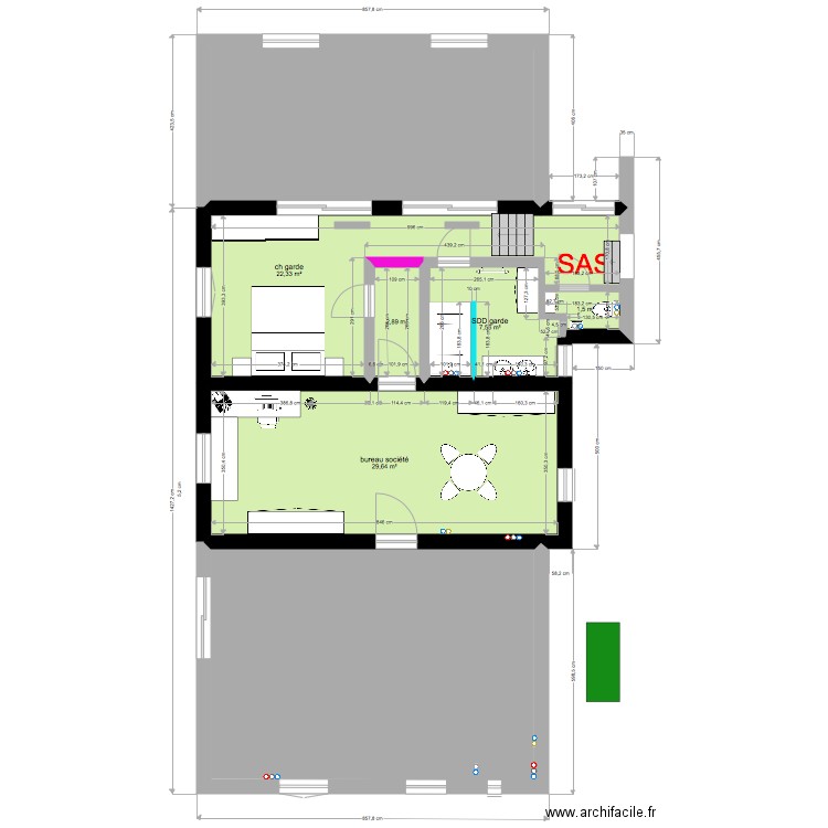 annexe a minima ourdis121121. Plan de 7 pièces et 137 m2