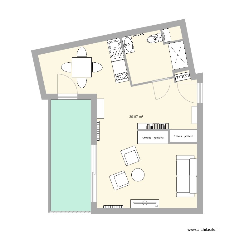 F1 STUDIO. Plan de 0 pièce et 0 m2