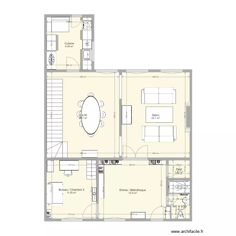 SP 1er étage meuble kitch2. Plan de SP 1er étage meuble kitch2. Plan de