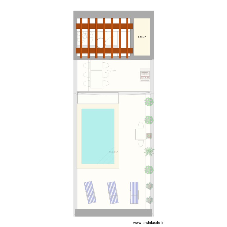 TERRASSE TOITbis2nd toit. Plan de 0 pièce et 0 m2