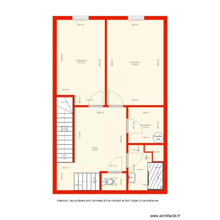 BI 2747 &eacute;tage 1 c&ocirc;t&eacute;. Plan de 