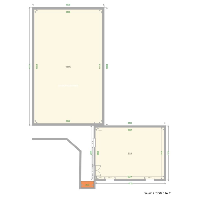 Cave. Plan de 0 pièce et 0 m2