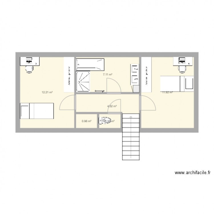 etage Alex model 2. Plan de 0 pièce et 0 m2