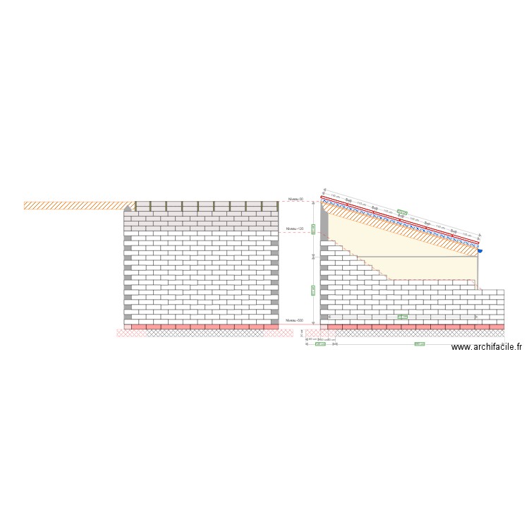 Carport solaire coupe2. Plan de 0 pièce et 0 m2