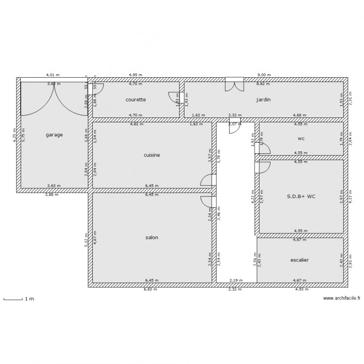 rez de chaussée. Plan de 0 pièce et 0 m2