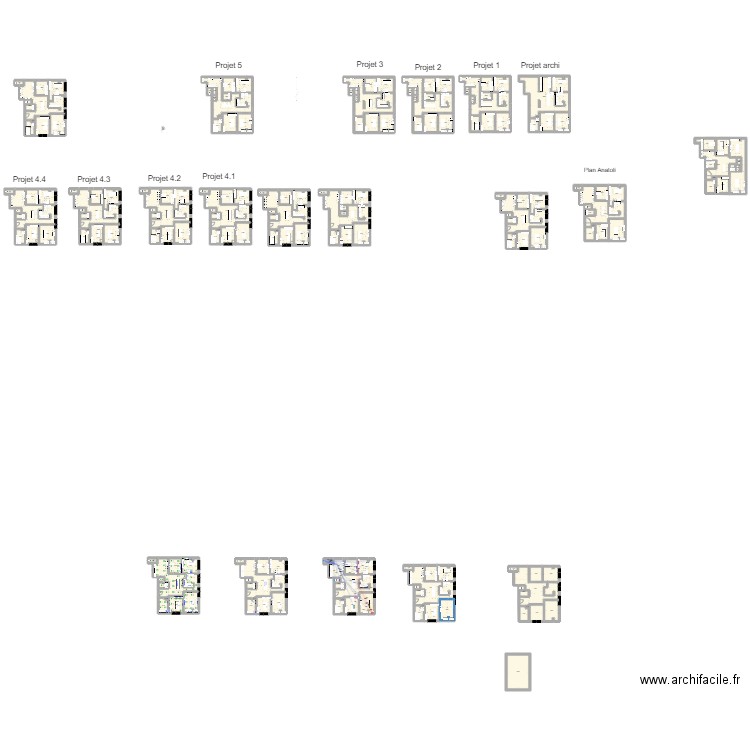 Anatoli Cabinet 2. Plan de 183 pièces et 2114 m2