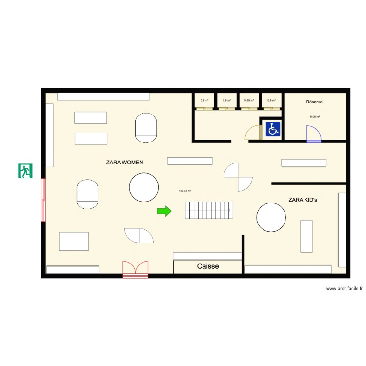 Zara Laval TC. Plan de 0 pièce et 0 m2
