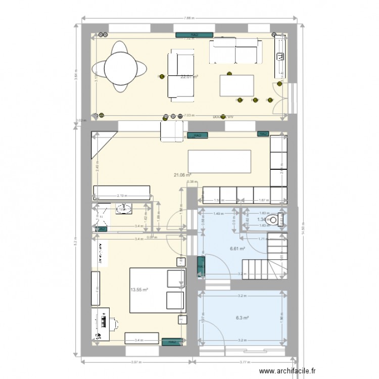  2 plan avec modifs 2020. Plan de 0 pièce et 0 m2