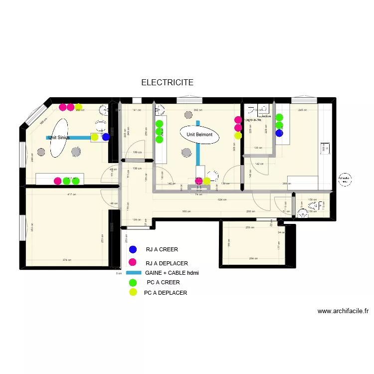 Electricit&eacute; 3. Plan de 