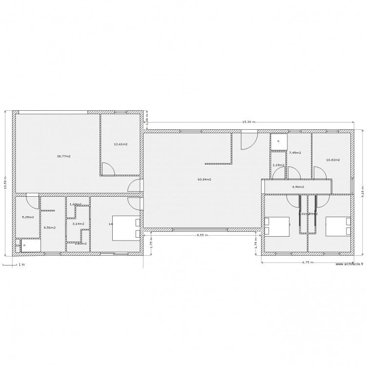 plan maison RDC. Plan de 0 pièce et 0 m2