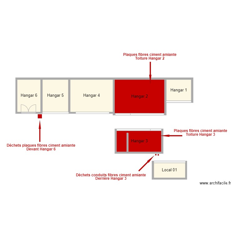 BATIMENTS SENAILLY. Plan de 7 pièces et 146 m2