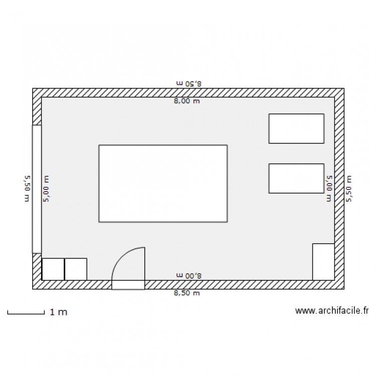 garage. Plan de 0 pièce et 0 m2