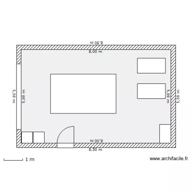 garage. Plan de 