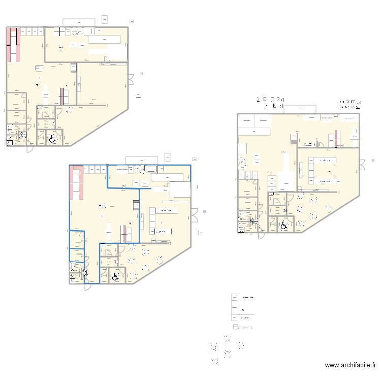 girod. Plan de 24 pièces et 864 m2