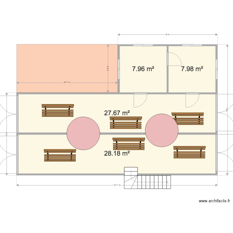 Bureaux administratifs ensemble. Plan de 0 pièce et 0 m2