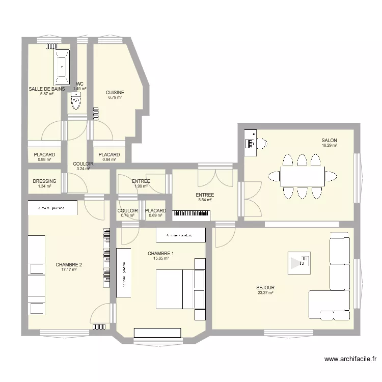 Chanez sans travaux. Plan de Chanez sans travaux. Plan de