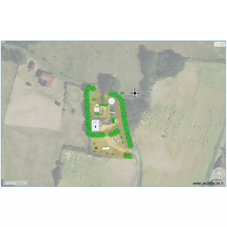 Plan terrain Montchenu. Plan de 