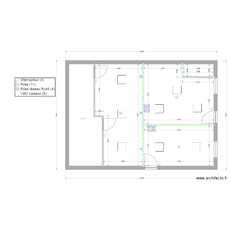 PARCHIMY. Plan de 0 pièce et 0 m2