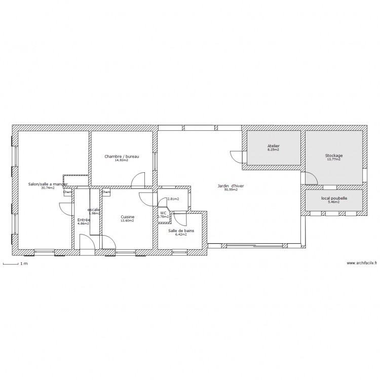 rez de chaussée. Plan de 0 pièce et 0 m2