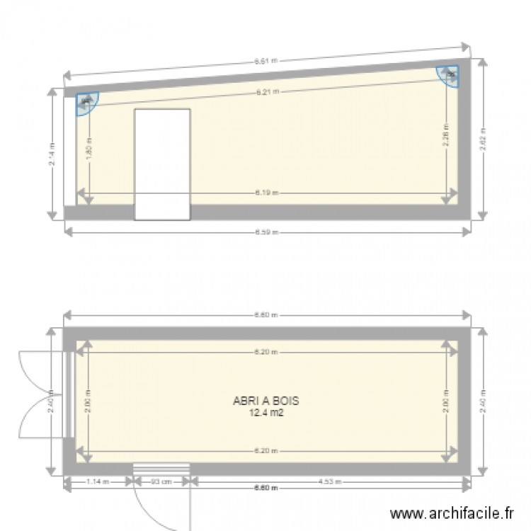 abri à bois. Plan de 0 pièce et 0 m2